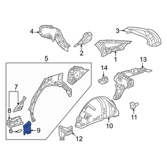 Toyota OE - Rear Left Quarter Panel Extension