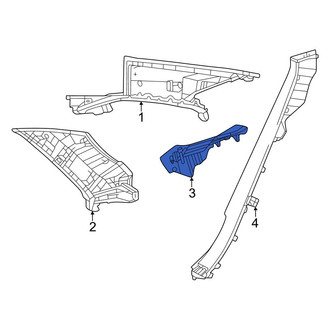 Toyota OE - Rear Left Lower Interior Quarter Panel Trim Panel
