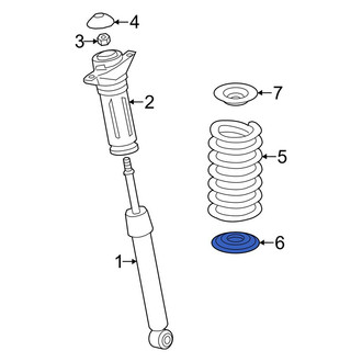 Toyota OE - Rear Lower Coil Spring Insulator