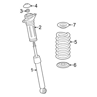 Toyota OE - Rear Suspension - Struts & Components