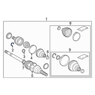 Toyota OE - CV Joint Retaining Ring