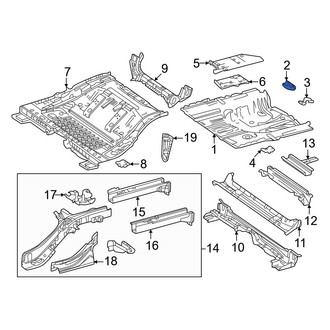Toyota OE - Left Floor Pan Bracket