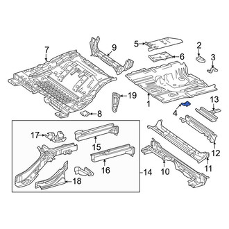 Toyota OE - Rear Floor Pan Reinforcement