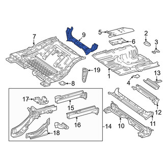 Toyota OE - Rear Center Floor Pan Crossmember