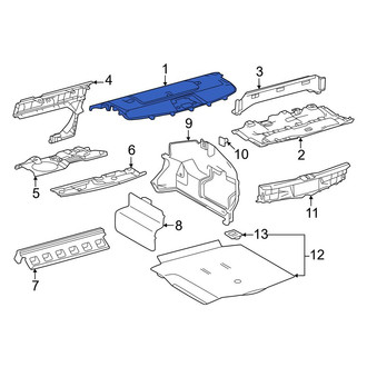 Toyota OE - Rear Package Tray Trim