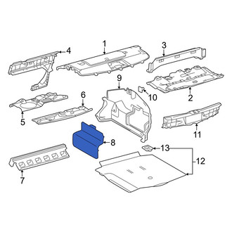 Toyota OE - Rear Trunk Trim Panel Insert