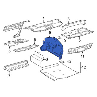 Toyota OE - Rear Left Trunk Trim Panel