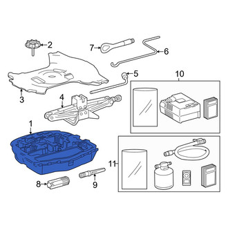Toyota OE - Rear Trunk Floor Storage Box