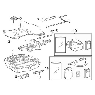 Toyota OE - Rear Body & Floor - Jack & Components