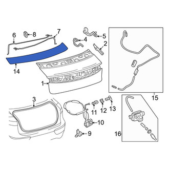 Toyota OE - Rear Deck Lid Finish Panel