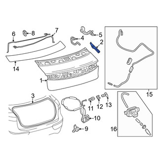 Toyota OE - Rear Left Deck Lid Trim