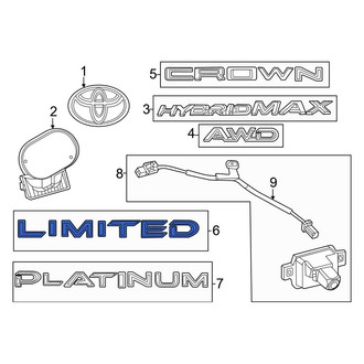 Toyota OE - Rear Deck Lid Emblem
