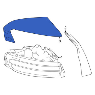 Toyota OE - Rear Left Upper Outer Tail Light Cover