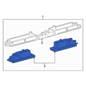 Toyota OE - Rear License Plate Light Assembly