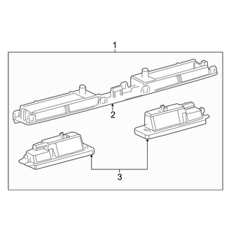 Toyota OE - Rear License Plate Light Assembly
