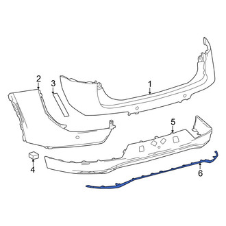 Toyota OE - Rear Bumper Trim