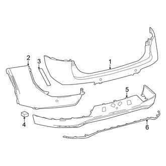 Toyota OE - Rear Bumper - Bumper & Components (Cover & Components)
