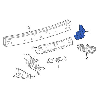 Toyota OE - Rear Right Bumper Impact Bar Bracket