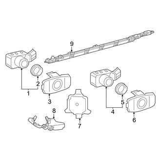 Toyota OE - Rear Bumper - Electrical Components