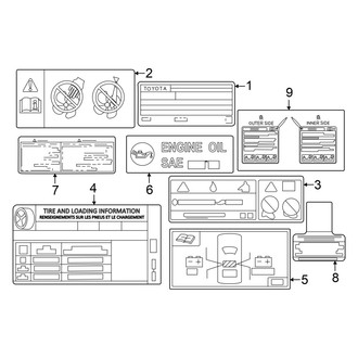 Toyota OE - Information Labels - Labels