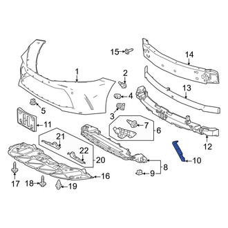 Toyota OE - Front Left Bumper Trim