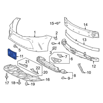 Toyota OE - Front License Plate Bracket