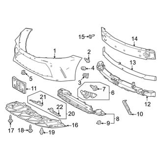 Toyota OE - Front Bumper & Grille - Bumper & Components