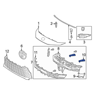 Toyota OE - Grille Reinforcement Bracket