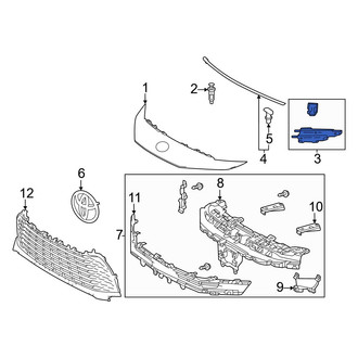 Toyota OE - Front Right Bumper Cover Bracket