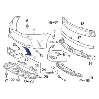 Toyota OE - Front Left Lower Bumper Trim