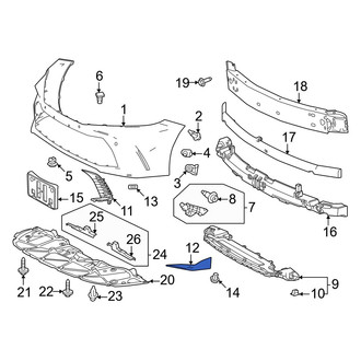 Toyota OE - Front Left Lower Bumper Trim
