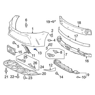 Toyota OE - Bumper Impact Strip Clip