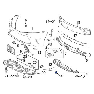 Toyota OE - Bumper Impact Strip Clip