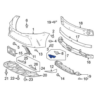 Toyota OE - Front Right Bumper Guide