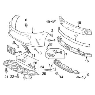 Toyota OE - Front Bumper & Grille - Bumper & Components