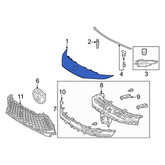 Toyota OE - Front Upper Bumper Cover
