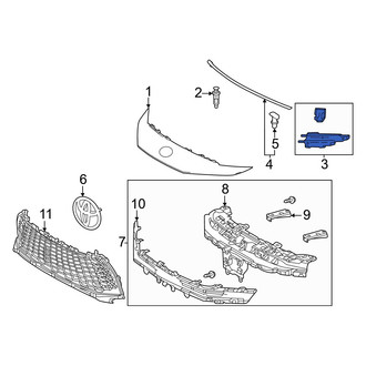 Toyota OE - Front Left Bumper Cover Bracket