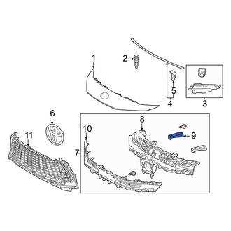Toyota OE - Grille Reinforcement Bracket