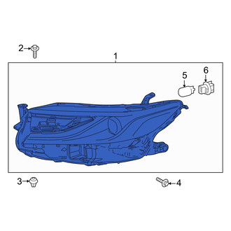 Toyota OE - Front Left Headlight Assembly
