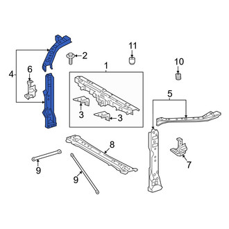 Toyota OE - Front Right Radiator Support Side Panel