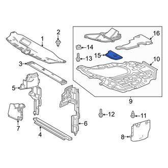 Toyota OE - Front Radiator Support Splash Shield Seal