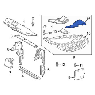 Toyota OE - Rear Radiator Support Splash Shield Seal