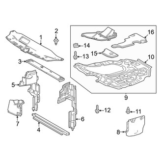 Toyota OE - Radiator Support - Splash Shields