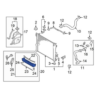 Toyota OE - Front Radiator Shutter Assembly