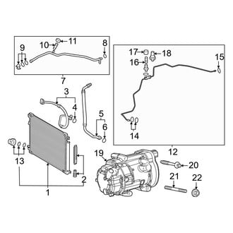 Toyota OE - Air Conditioner & Heater - Condenser, Compressor & Lines