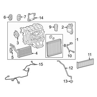 Toyota OE - Air Conditioner & Heater - Evaporator & Heater Components