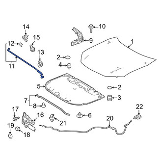 Toyota OE - Front Hood & Trunk Prop Rod