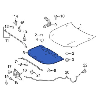 Toyota OE - Front Hood Insulation Pad