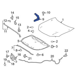 Toyota OE - Front Left Hood Hinge