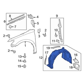 Toyota OE - Front Right Fender Splash Shield